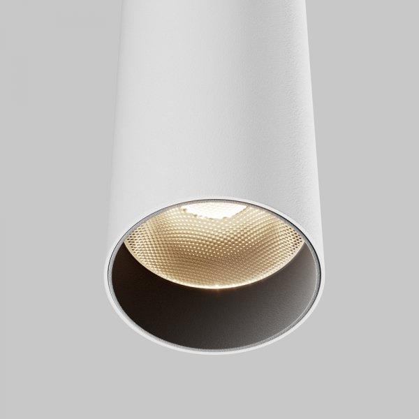 Lampa wisząca minimalistyczna LED aluminium biały nad stół do jadalni do salonu Focus LED Maytoni P072PL-L12W4K-1
