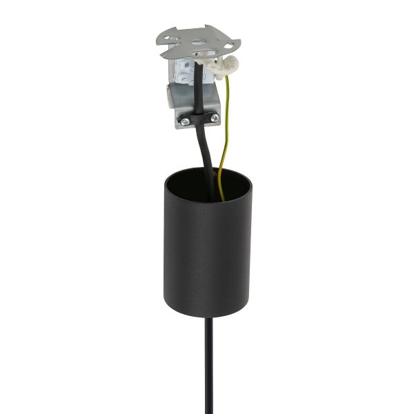 Czarna Lampa Wisząca Z Bambusa W Stylu Boho HAITI BLACK M 11167 Nowodvorski Lighting