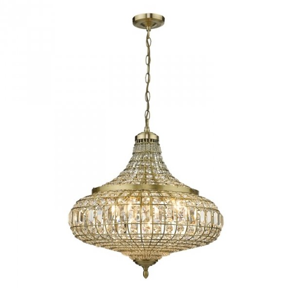 Designerska Lampa Wisząca Ozdobna Kryształowe Elementy ASMARA ASM0675 DAR LIGHTING