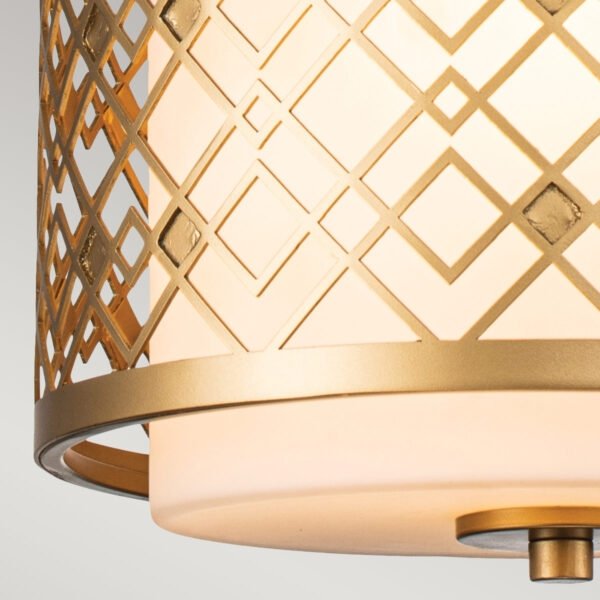 Designerska lampa wisząca Ziggy Elstead Lighting ZIGGY-1P-S-LG Lakierowane złoto