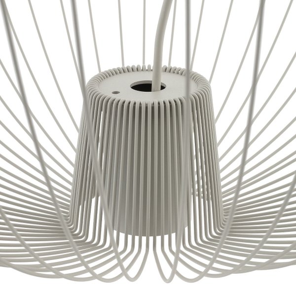 Nowoczesna Lampa Wisząca w Stylu Loft Szara PUMPKIN M SILK GRAY 11244 NOWOVORSKI