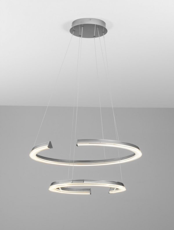 Lampa wisząca srebrne okręgi ORINOCO LE44531 Luces Exlusivas