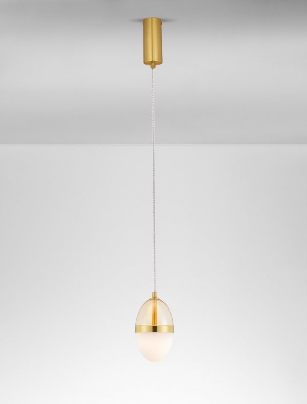 Nowoczesna Złota Lampa Wisząca LED ARENA LE44330 LUCES EXCLUSIVAS
