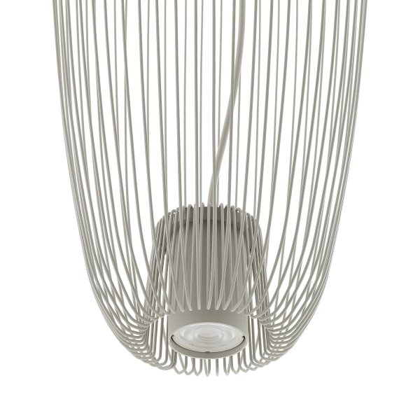 Nowoczesna Lampa Wisząca w Stylu Loft Szara PUMPKIN S SILK GRAY 11242 NOWOVORSKI