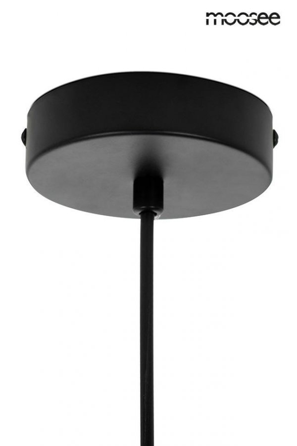 Minimalistyczna Lampa Wisząca Czarna LED SPINNER MSE010100315 MOOSEE