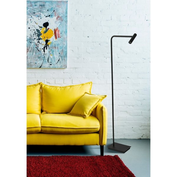 Lampa podłogowa stojąca reflektorek czarny FLER TABLE BK Azzardo Az3202
