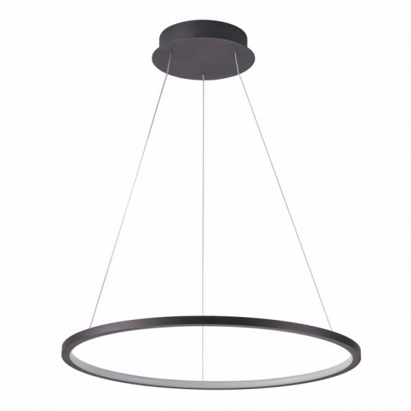 Nowoczesna Lampa Wisząca LED Czarny Okrąg VINOLA PND-56135B-080RPC-BK-3KS4K-TRDIMM ITALUX