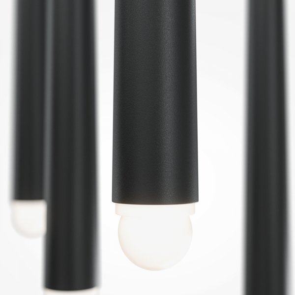 Lampa wisząca sopel LED aluminium czarna regulacja wysokości nad stół dekoracyjna Cascade MAYTONI MOD132PL-L30BK