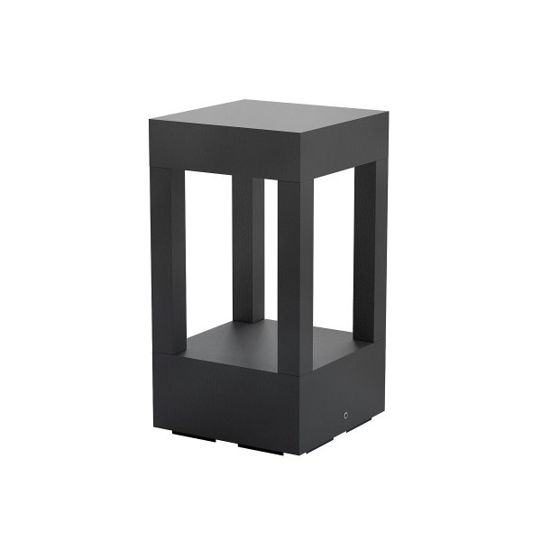 Hermetyczny słupek ogrodowy Nowodvorski 12018 CORTO LED w kolorze czarnym, odporny na strumienie wody (IP65).