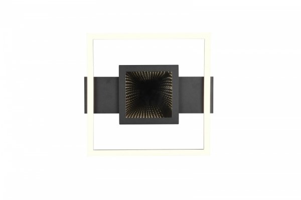 Nowoczesna lampa sufitowa LED czarna metalowa prostokąt kwadrat klasyczna minimalistyczna designerska WHEELER R64801932 Rl