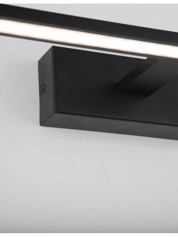 Lampa ścienna kinkiet LED czarny nad lustro listwa minimalistyczny IP44 IPIALES LE42408 Luces Exclusivas