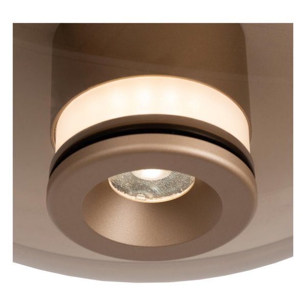 Nowoczesny plafon lampa sufitowa LED szklana okrągła uniwersalna minimalistyczna możliwość ściemniania SANTIAGO 23101/12/62 Lucide