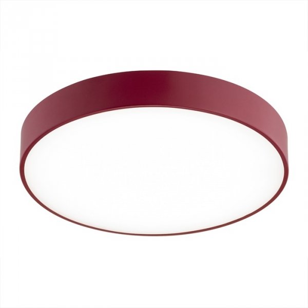 Minimalistyczny Plafon Sufitowy LED Okrągły Czerwony TIAMO 8334 ARGON