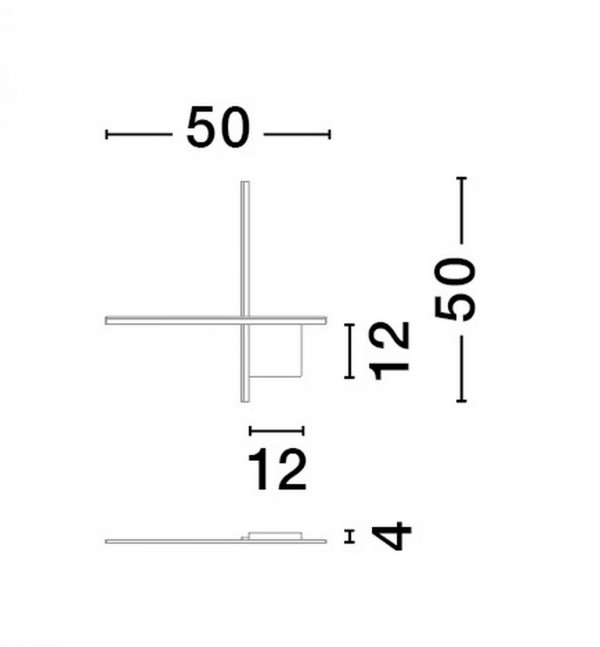 Minimalistyczny Czarny Kinkiet Ścienny LED CHOTA LE44310 LUCES EXCLUSIVAS