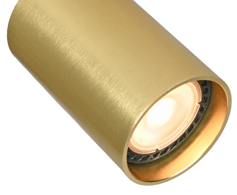 Czarna Oprawa Ścienno Sufitowa Mosiężne Reflektorki NESTO SPL-23436-2-BK-GD ITALUX