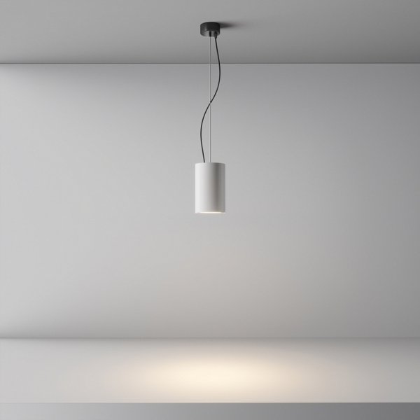 Nowoczesna Lampa Wisząca Tuba Biała Efir Maytoni P089PL-33W3K-W