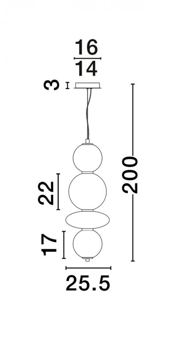 Elegancka Lampa Wisząca Salonowa z Ciemnego Szkła Luces Exclusivas MORROS LE44486