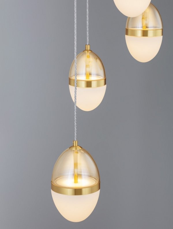 Nowoczesna Złota Lampa Wisząca LED ARENA LE44331 LUCES EXCLUSIVAS