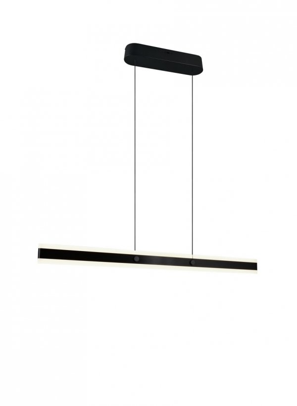 Nowoczesna uniwersalna lampa wisząca LED minimalistyczna czarna metalowa listwa podłużna ściemnialna ARCOLA 331210132 Trio
