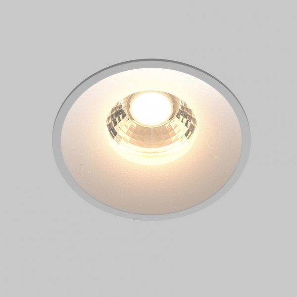 Biała Oprawka Wpuszczana Downlight Round Maytoni DL058-12W3K-W