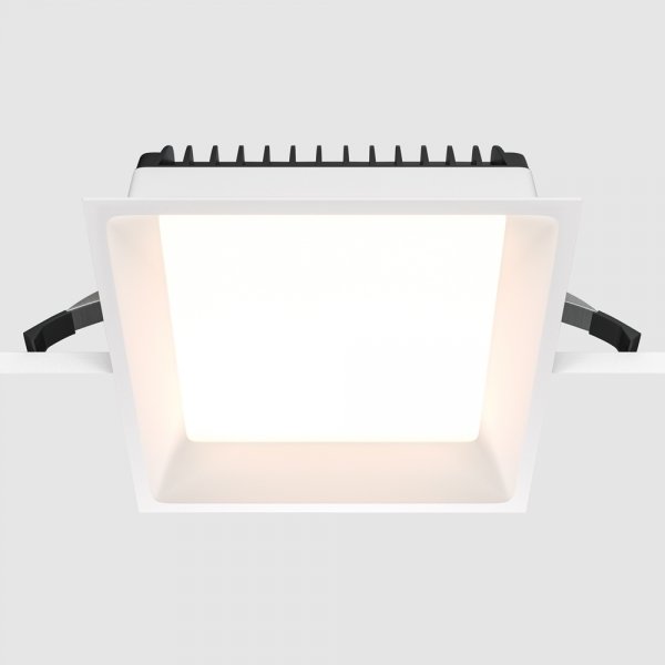Lampa wbudowana wpuszczana w sufit LED kwadratowa aluminiowa biała Okno MAYTONI DL056-24W4K-W