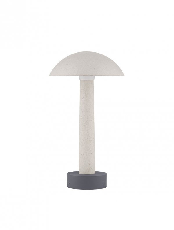Lampa zewnętrzna do ogrodu stojąca LED biała wykonana z cementu minimalistyczna nowoczesna niska IP65 Luces Exclusivas