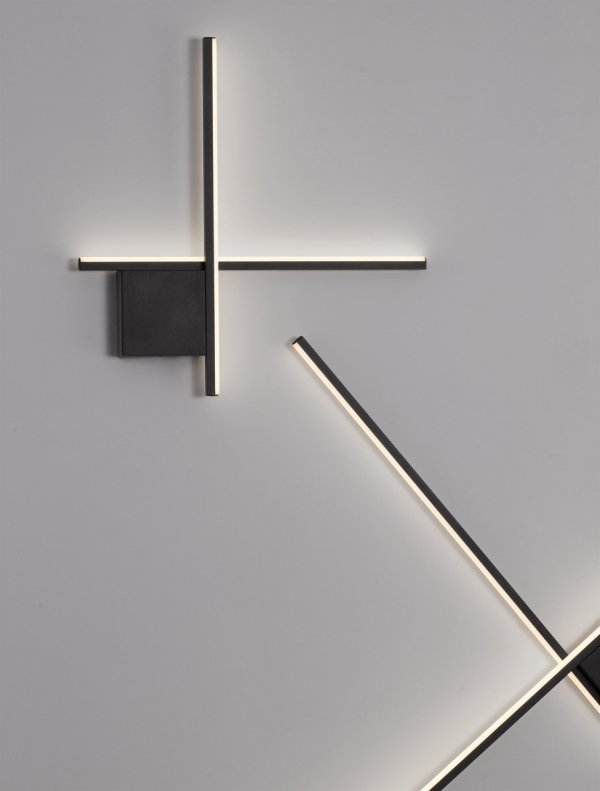 Minimalistyczny Czarny Kinkiet Ścienny LED CHOTA LE44310 LUCES EXCLUSIVAS
