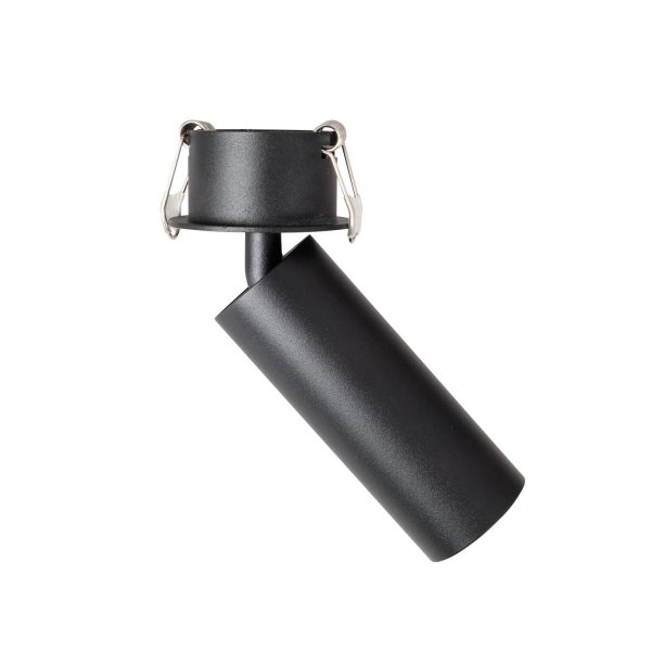 Lampa sufitowa podtynkowa plafon LED minimalistyczna klasyczna czarna aluminiowa regulowana tuba Halo C H0125 MAXLIGHT 