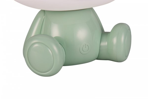 Nowoczesna lampa stołowa nocna LED dziecięca zielona dekoracyjna na komodę biurko HOPPER R57971115 Rl