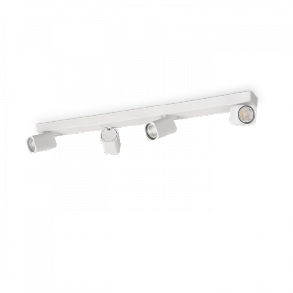 Biały Plafon Sufitowy Reflektorki RUDY SQUARE 294827 IDEAL LUX