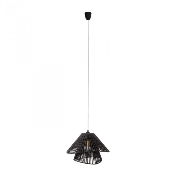 Lampa Wisząca Boho Pleciony Klosz AMALFI P0580 MAXLIGHT