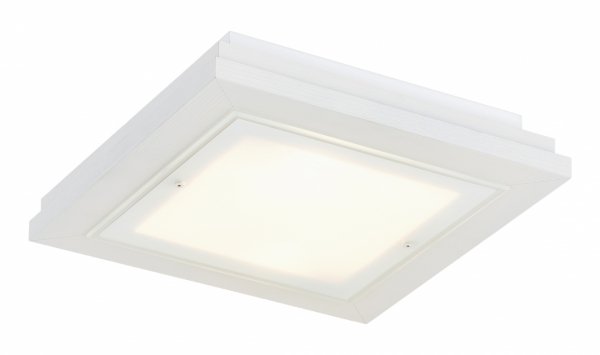 Lampa sufitowa plafon kwadratowy 42cm drewniany klasyczny nowoczesny minimalistyczny biały TABOR 1865 Argon