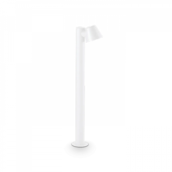 Biały Minimalistyczny Słupek Ogrodowy Szklane Elementy GAS 319704 IDEAL LUX