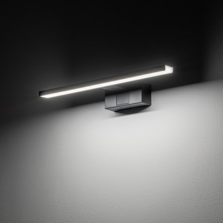 Nowoczesny Kinkiet Ścienny Nad Lustro Czarny IP44 CEZANNE LED BLACK S 4000K 10676 NOWODVORSKI 