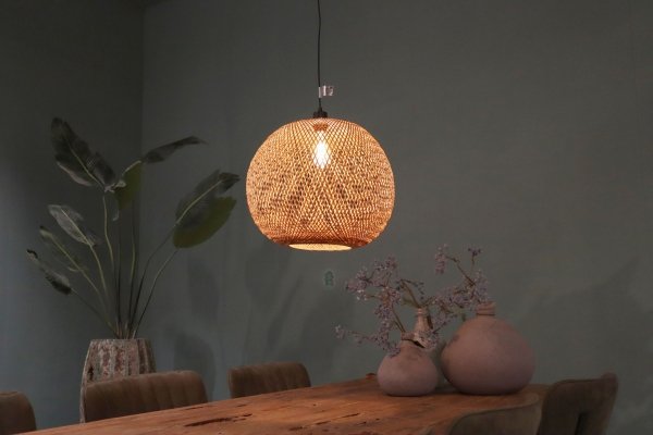 Lampa sufitowa bambusowa 46x46x43cm