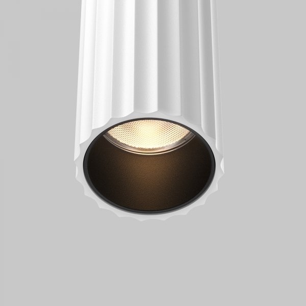 Lampa ścienna kinkiet nowoczesny designerski tuba LED aluminium biała Calipso MAYTONI C082WL-24W2.7K-W