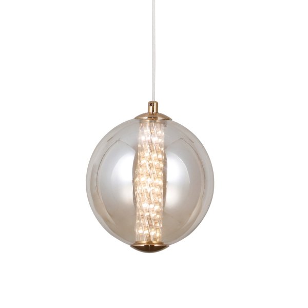 Nowoczesna Dekoracyjna Lampa Wisząca LED BUTERO PND-34359-S-HBR-AMB ITALUX