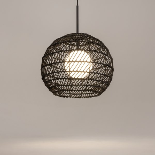 Lampa wisząca designerska nowoczesna metalowa czarna nad stół do jadalni do salonu ozdobna Cane MAYTONI MOD204PL-01B1