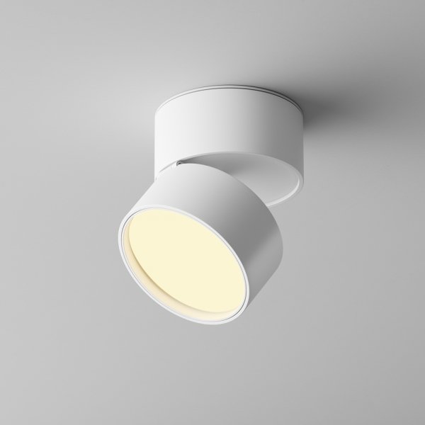 Lampa sufitowa natynkowa tuba regulowana spot sufitowy LED aluminium biała ONDA MAYTONI C024CL-12W2.7K-W-1