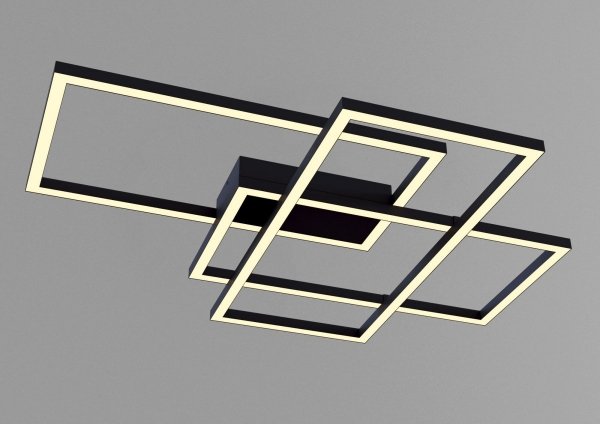 Nowoczesny Plafon Geometryczny LED MAYTONI LINE MOD016CL-L80BK