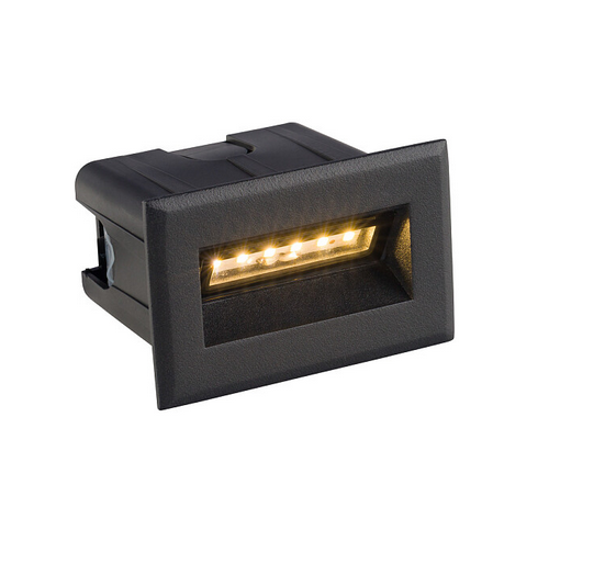 Oświetlenie zewnętrzne schodowe czarne prostokątne LED BAY LED S 8164 Nowodvorski Lighting
