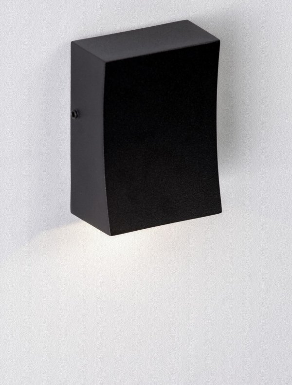Kinkiet zewnętrzny LED aluminiowy kolor antracyt prostokątny minimalistyczny nowoczesny podświetlający elewację IP65 ZARDUNA LE75221 Luces Exclusivas