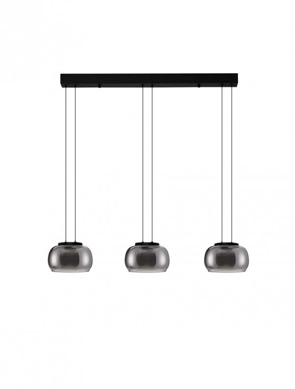 Szklana lampa wisząca przydymiony szary klosz HUARMEY LE44843 Luces Exlusivas