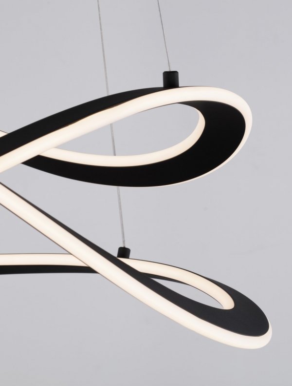 Nowoczesna Czarna Lampa Wisząca LED JAUJA LE44327 LUCES EXCLUSIVAS