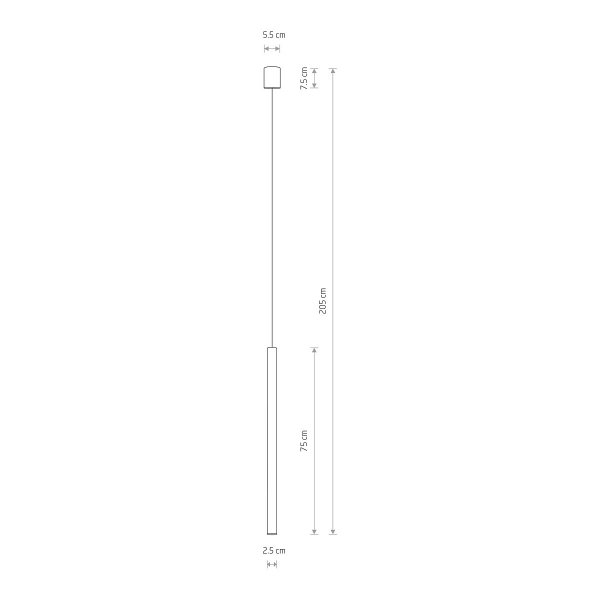 Brązowa lampa wisząca LASER 750 10447 Nowodvorski Lighting