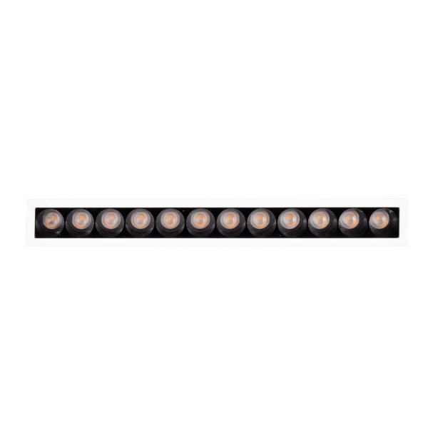 Oprawa wpuszczana w sufit LED minimalistyczna klasyczna prostokątna biała aluminiowa X-line H0138 MAXLIGHT 