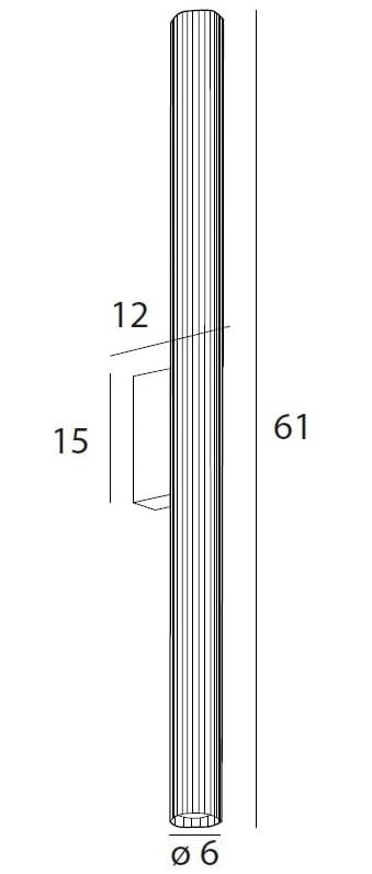 Nowoczesny Kinkiet Ścienny Szklany LED Czarne Elementy FAYETTE W0365 MAXLIGHT