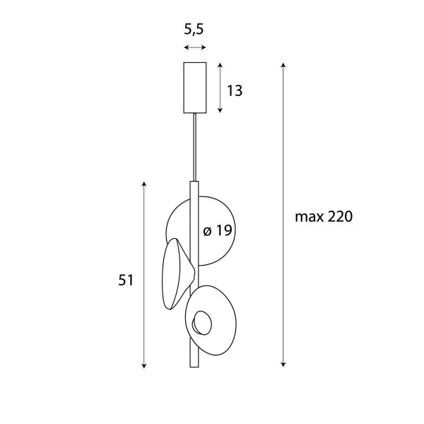 Nowoczesna Lampa Wisząca LED Designerska Żółte Klosze PURO P0564 MAXLIGHT