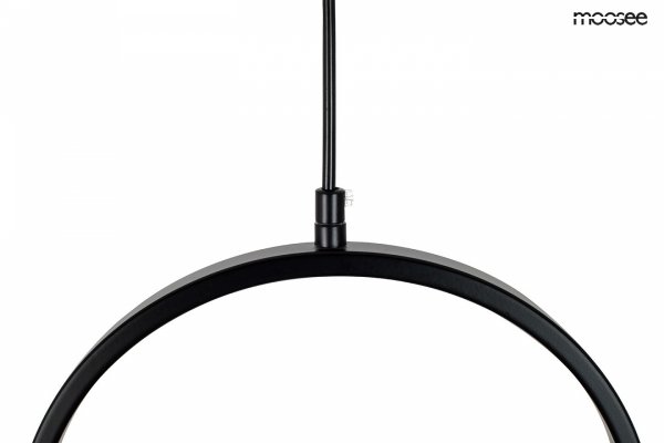 Minimalistyczna Lampa Wisząca Czarna LED SPINNER MSE010100315 MOOSEE