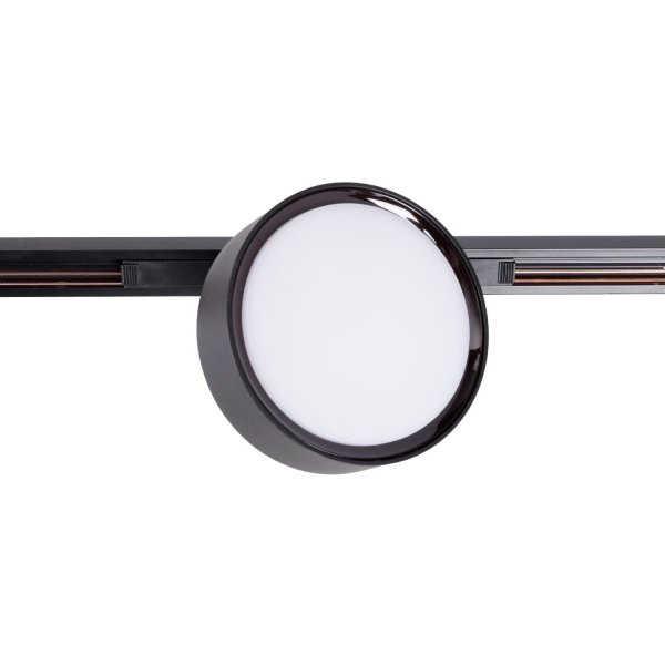 Lampa do szynoprzewodu LED czarna okrągła minimalistyczna nowoczesna On-Off- MICRO11 N0011N MAXLIGHT